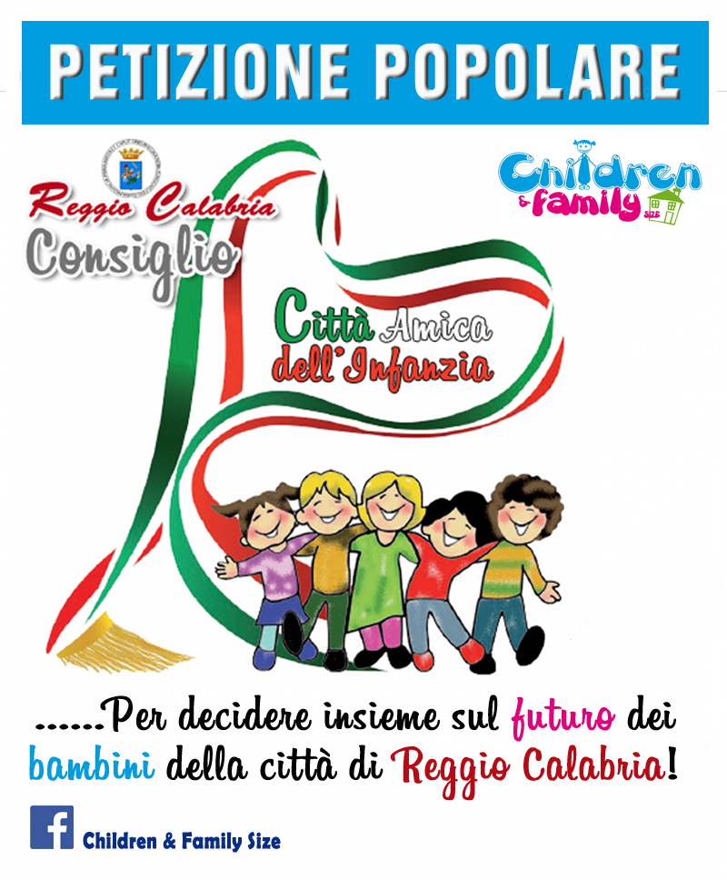 1.400 firme per fare di Reggio la città amica dell’infanzia