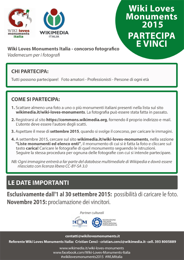 A settembre la 4° edizione del concorso Wiki loves monuments a Corigliano&nbsp;(Cs)