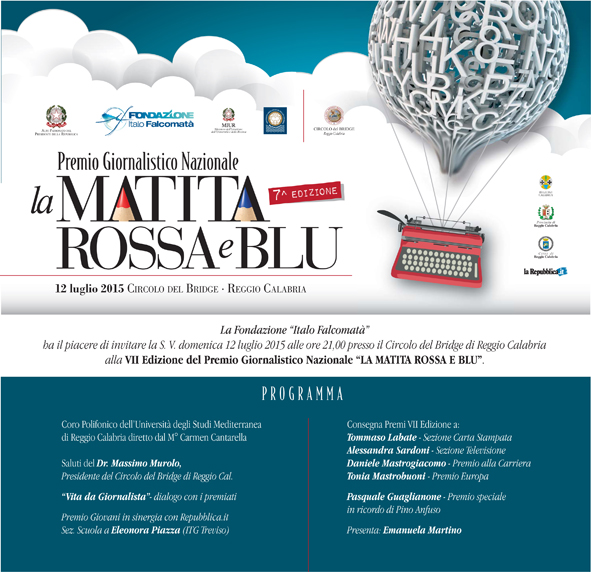 Il 12 luglio la VII edizione del premio “La matita rossa e&nbsp;blu”