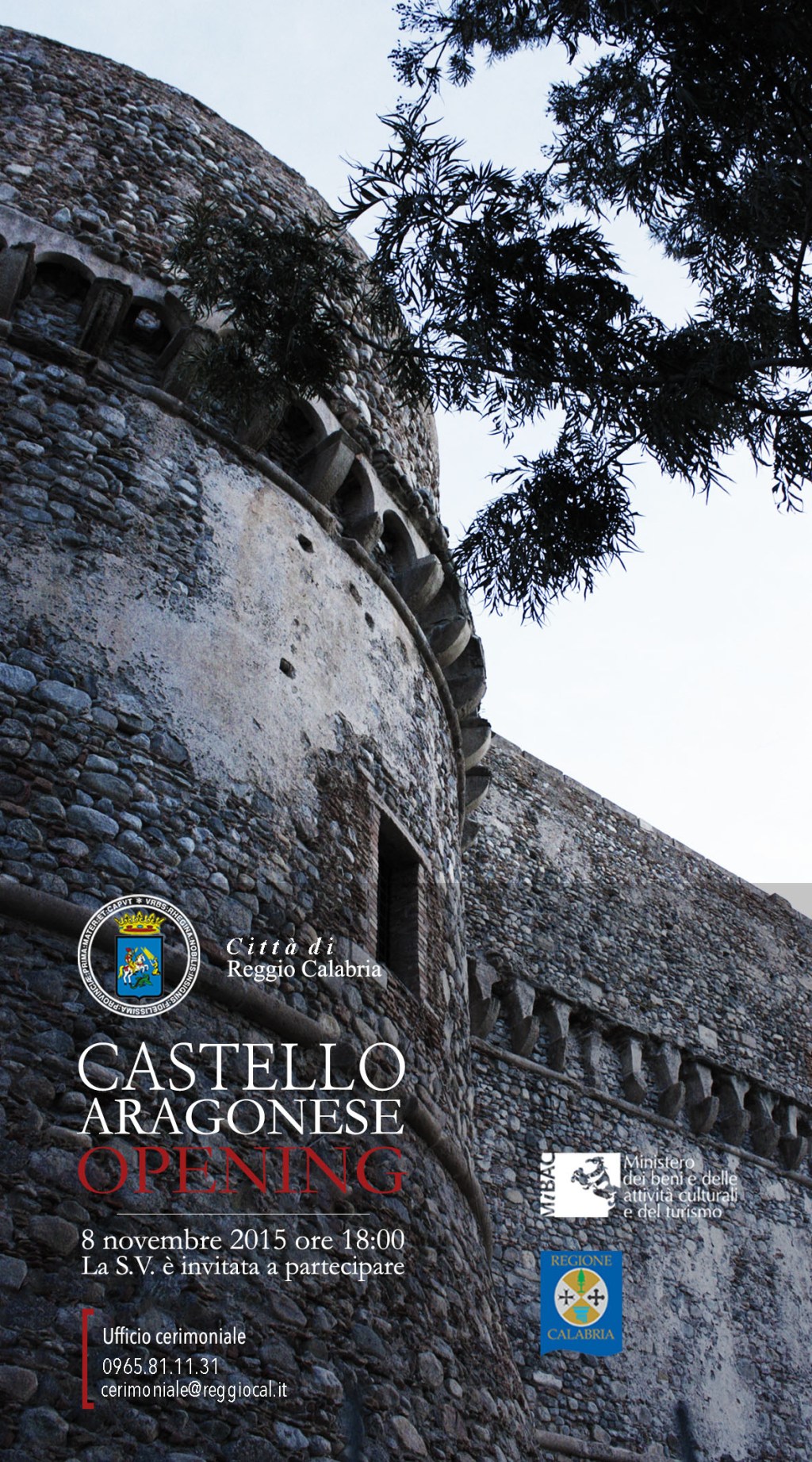 Reggio, domenica 8 novembre riapre il Castello&nbsp;Aragonese