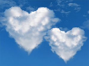 cuore cielo nuvole