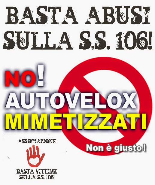 Autovelox abusivi: segnalati i rilevatori pericolosi di Castrovillari&nbsp;(Cs)