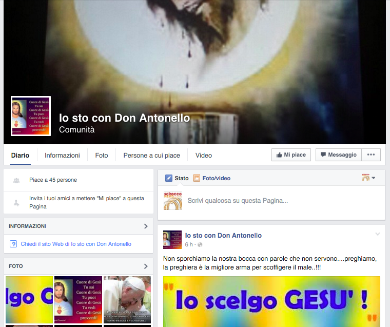 Il sacerdote della Piana di Gioia arrestato per pedopornografia raccoglie proseliti (pochi) e insulti (molti) via&nbsp;Facebook