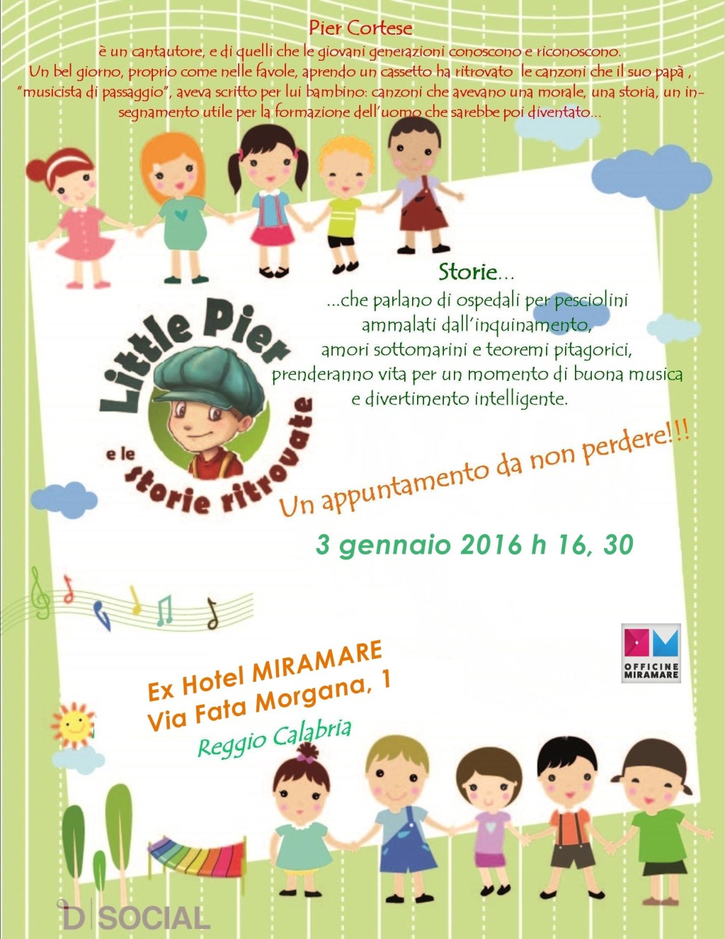 Reggio| il 3 gennaio a merenda con Little&nbsp;Pier