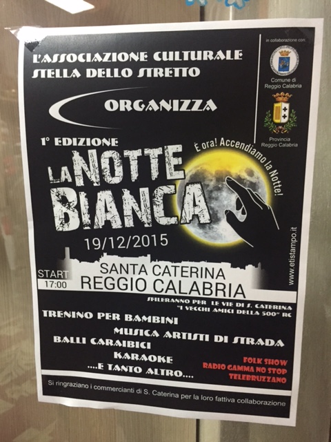 La prima Notte Bianca di Santa Caterina. Sabato 19 dicembre a Reggio