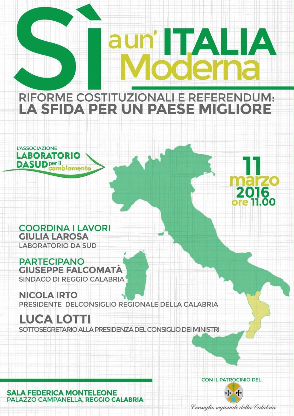 Il sottosegretario Luca Lotti a Reggio per ribadire il sì del governo a un’Italia moderna