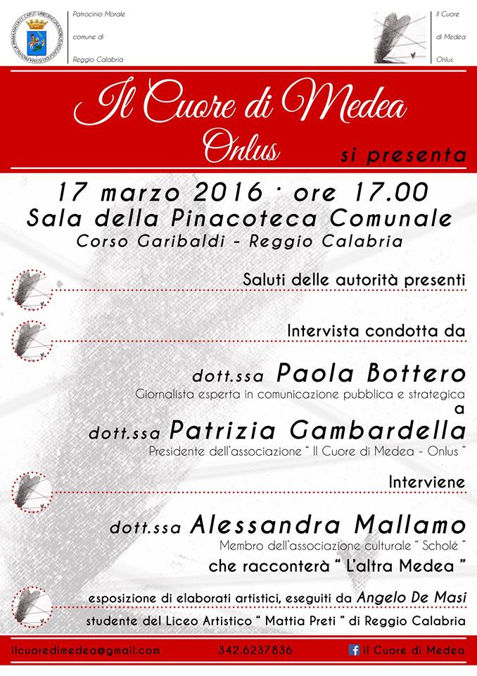 Il cuore di Medea si presenta a&nbsp;Reggio
