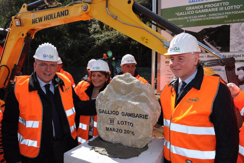Gallico-Gambarie: posata la prima pietra del III lotto