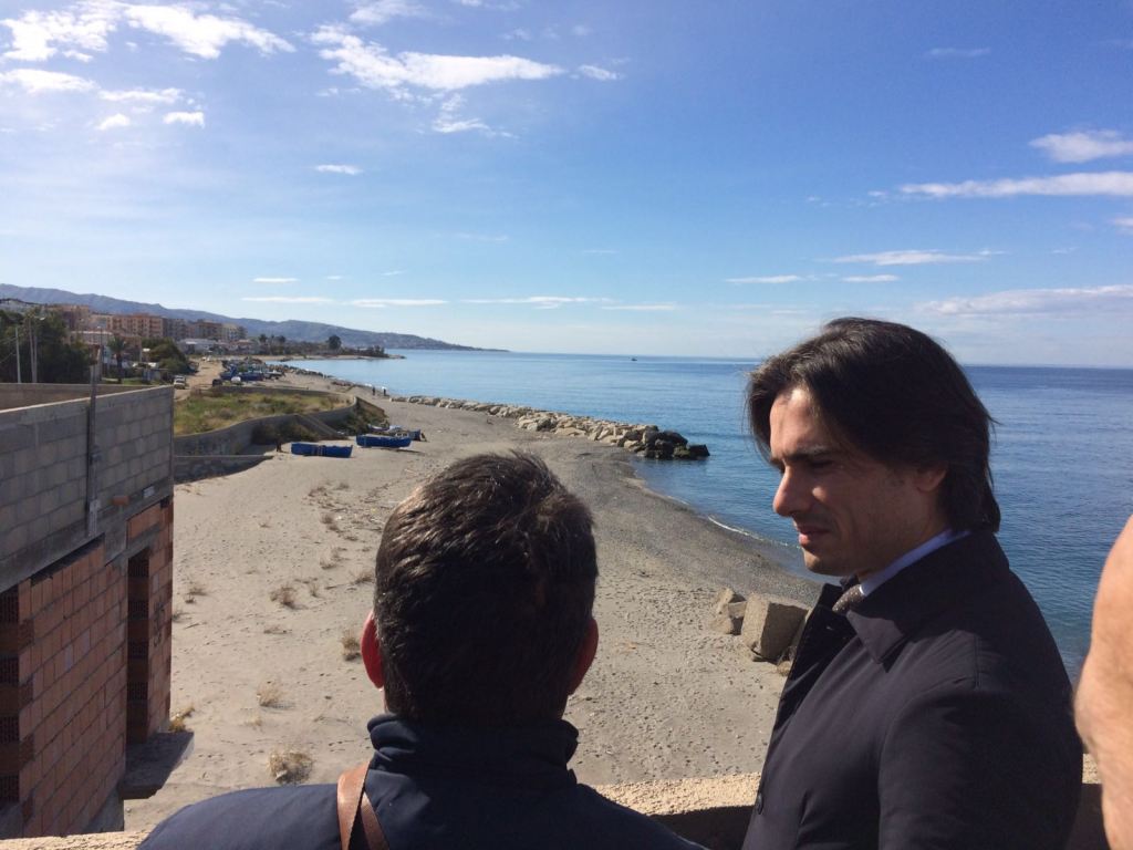 Reggio, ripartiti i lavori del Parco lineare Sud. Falcomatà: «Opera strategica per la zona sud e per l’intero fronte mare&nbsp;cittadino»