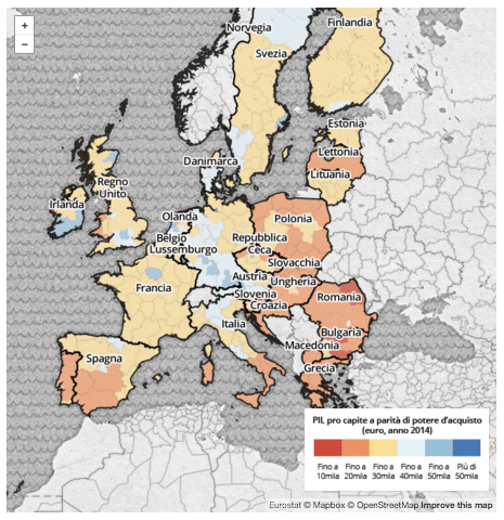 Se la Calabria è più povera delle regioni&nbsp;polacche