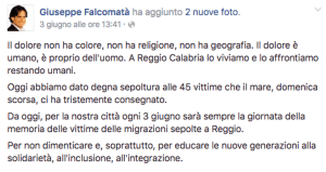 Falco 4giugno2016 migranti