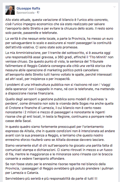 Volano nelle casse Sogas altri 700mila euro della Provincia di Reggio