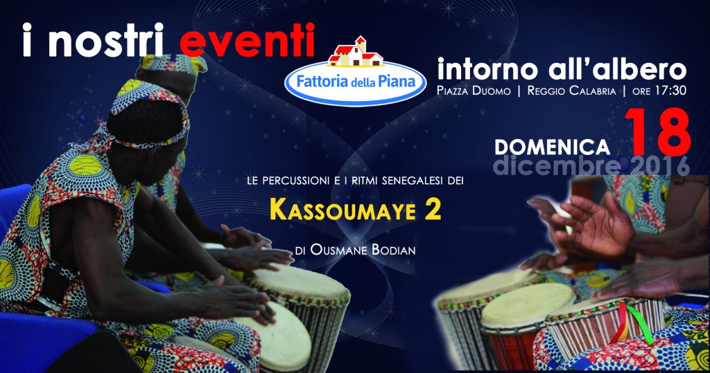 Suoni e colori della pace con i “Kassoumaye 2” intorno all’albero di Piazza Duomo a Reggio