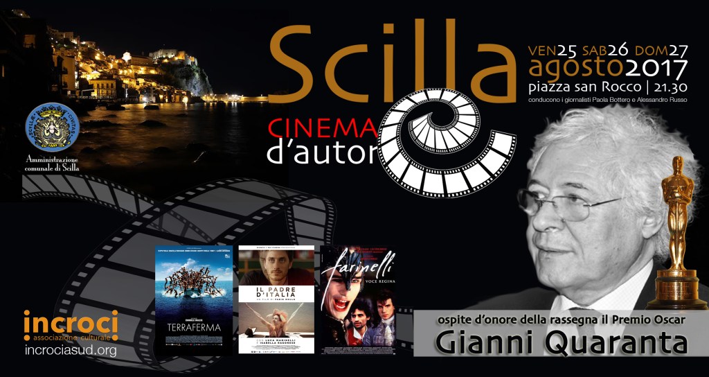 Il Premio Oscar Gianni Quaranta a Scilla cinema d’autore